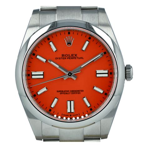 coral dial rolex